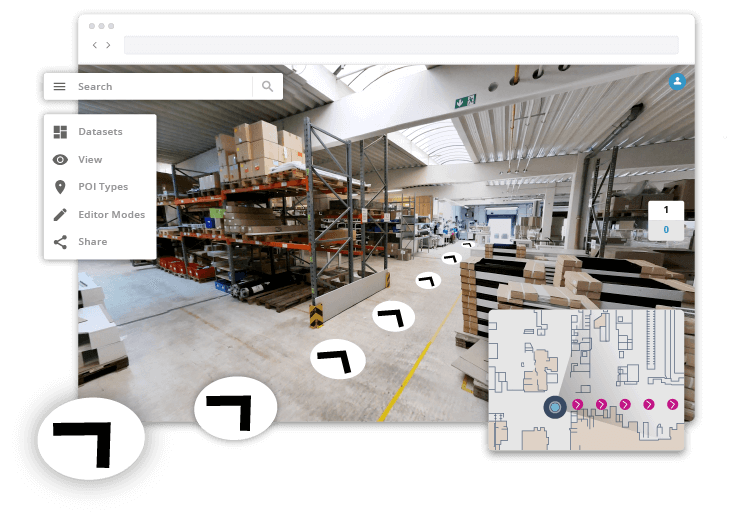 photo of a scanned productionfloor